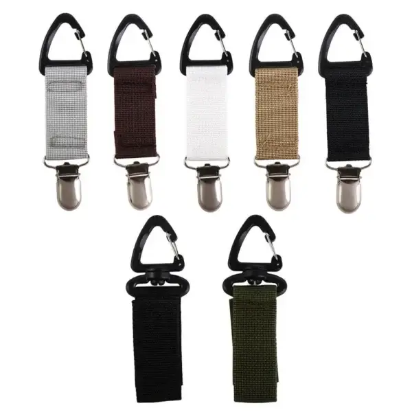 Belt Belt Buckle Luggage Travel Hat Clip Elastic Clamp Elastic Hat Clip Adjustable Bag Strap Straw Hat Clip Backpack Key Hook - Image 2