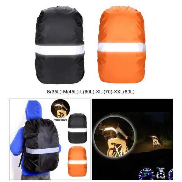 Nylon Waterproof Backpack Rain Cover for Hiking/Camping/Traveling/Outdoor Activities