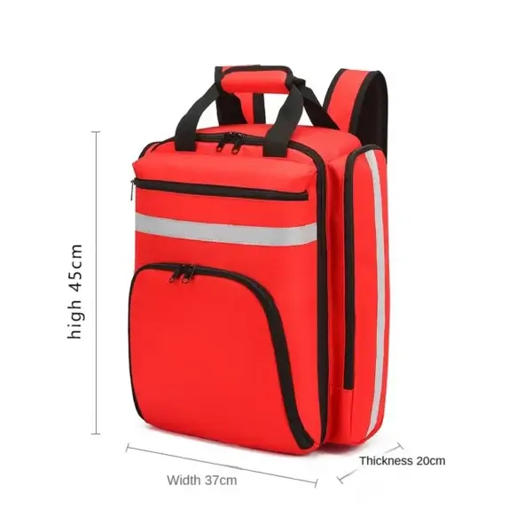 Customized waterproof emergency backpack with printed logo medical emergency backpack backpack rescue bag AED backpack - Image 4