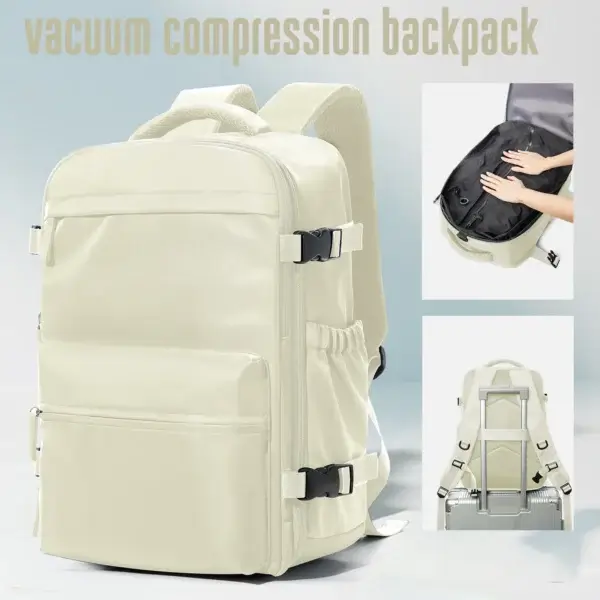 Vacuum Backpack Travel Bag for Men Large Capacity Backpack Business Laptop Backpack Women Men Expandable Backpack School Bag - Image 9