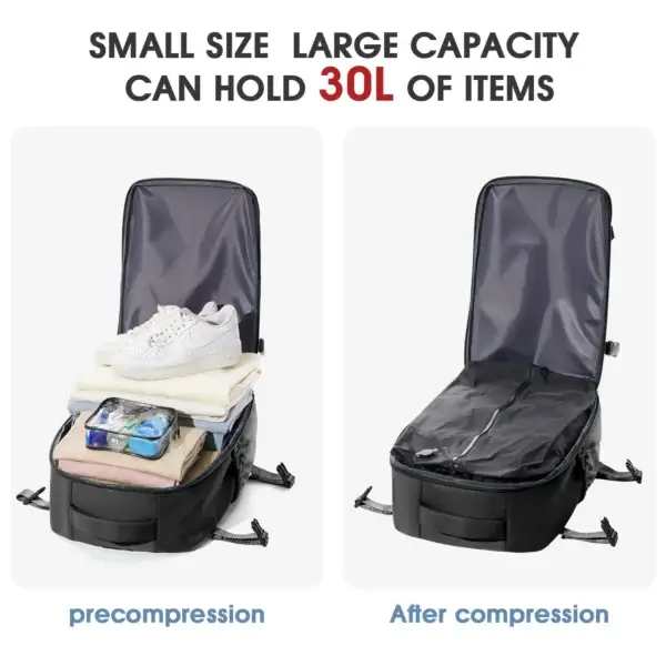 Vacuum Backpack Travel Bag for Men Large Capacity Backpack Business Laptop Backpack Women Men Expandable Backpack School Bag - Image 5