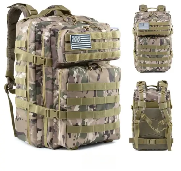 Outdoor Tactical Backpack Waterproof 45L Large Capacity Bag Army 3 Day Assault Pack Molle Bag Trekking Hiking Camping Backpacks - Image 7