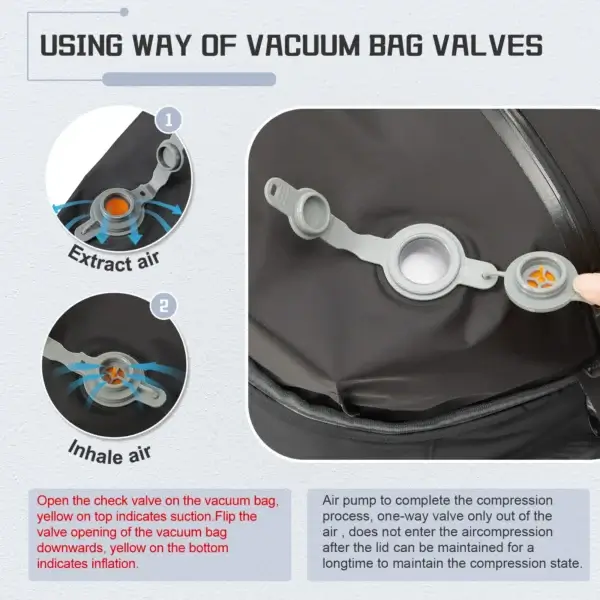 Vacuum Backpack Travel Bag for Men Large Capacity Backpack Business Laptop Backpack Women Men Expandable Backpack School Bag - Image 16