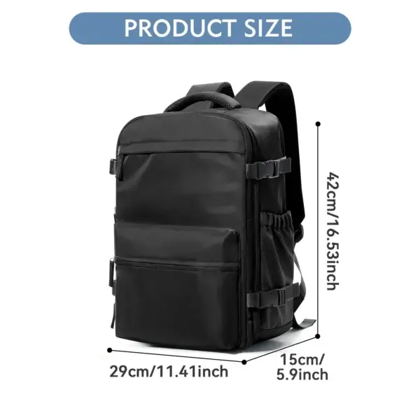 Vacuum Backpack Travel Bag for Men Large Capacity Backpack Business Laptop Backpack Women Men Expandable Backpack School Bag - Image 3