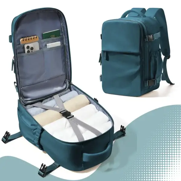 Travel Backpack for Women Men Business Backpack, Laptop Bag College School Backpack Waterproof Cabin Backpack Wizzair 40x30x20 - Image 10