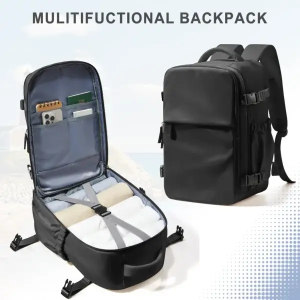 Travel Backpack for Women Men Business Backpack, Laptop Bag College School Backpack Waterproof Cabin Backpack Wizzair 40x30x20 - Image 11