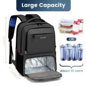 Insulated Backpack Lunch Bag Food Box Durable Waterproof  Leak Proof Cooler Case Camping Oxford Dinner Backpacks Icebox with USB
