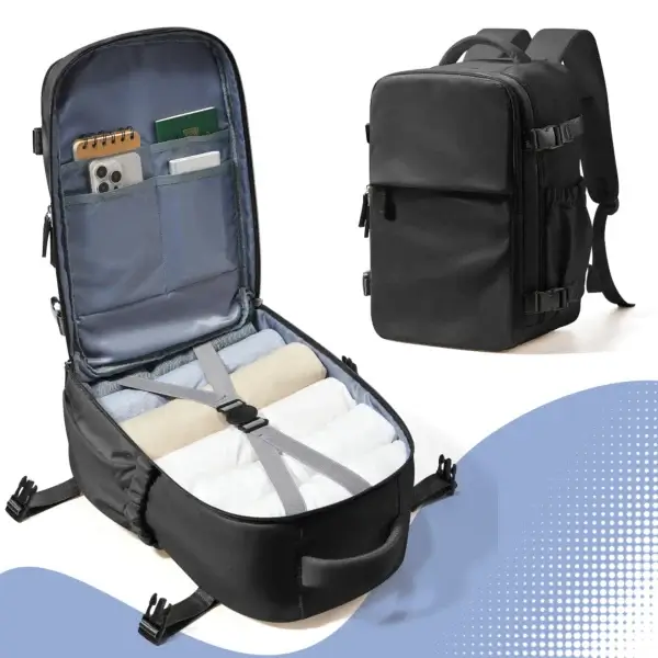 Travel Backpack for Women Men Business Backpack, Laptop Bag College School Backpack Waterproof Cabin Backpack Wizzair 40x30x20 - Image 7