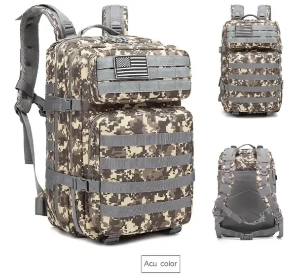 Outdoor Tactical Backpack Waterproof 45L Large Capacity Bag Army 3 Day Assault Pack Molle Bag Trekking Hiking Camping Backpacks - Image 11