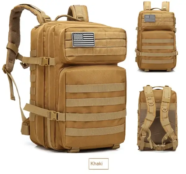 Outdoor Tactical Backpack Waterproof 45L Large Capacity Bag Army 3 Day Assault Pack Molle Bag Trekking Hiking Camping Backpacks - Image 9
