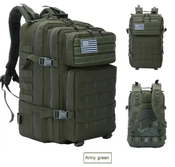 Outdoor Tactical Backpack Waterproof 45L Large Capacity Bag Army 3 Day Assault Pack Molle Bag Trekking Hiking Camping Backpacks - Image 8