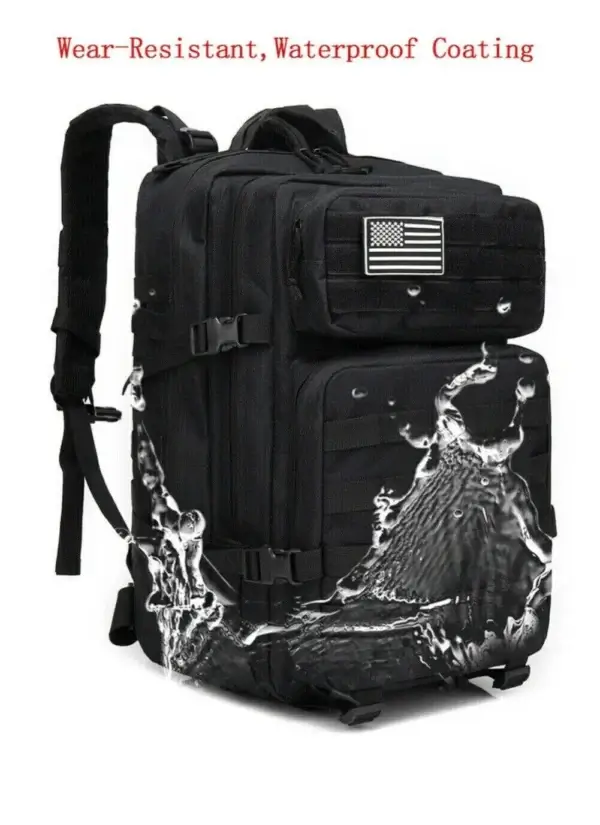 Outdoor Tactical Backpack Waterproof 45L Large Capacity Bag Army 3 Day Assault Pack Molle Bag Trekking Hiking Camping Backpacks - Image 12
